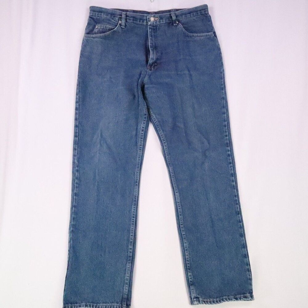 Wrangler Blue Jeans  Size 38 x 34 Relaxed Fit 9760WDR